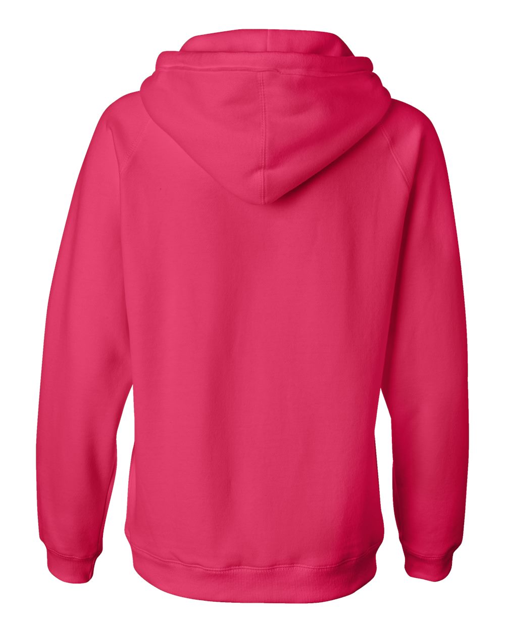 Front View of Wildberry Women's Sueded V-Neck Hooded Sweatshirt - 8836