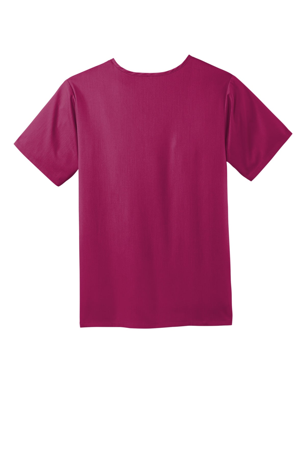 Rear View of Wine Wink Men's Premiere Flex V-Neck Top WW5068