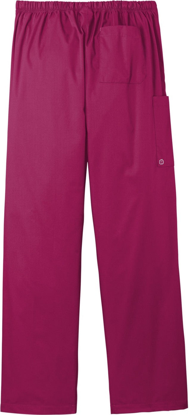 Front View of Wine Wink Unisex Short WorkFlex Cargo Pant WW3150S
