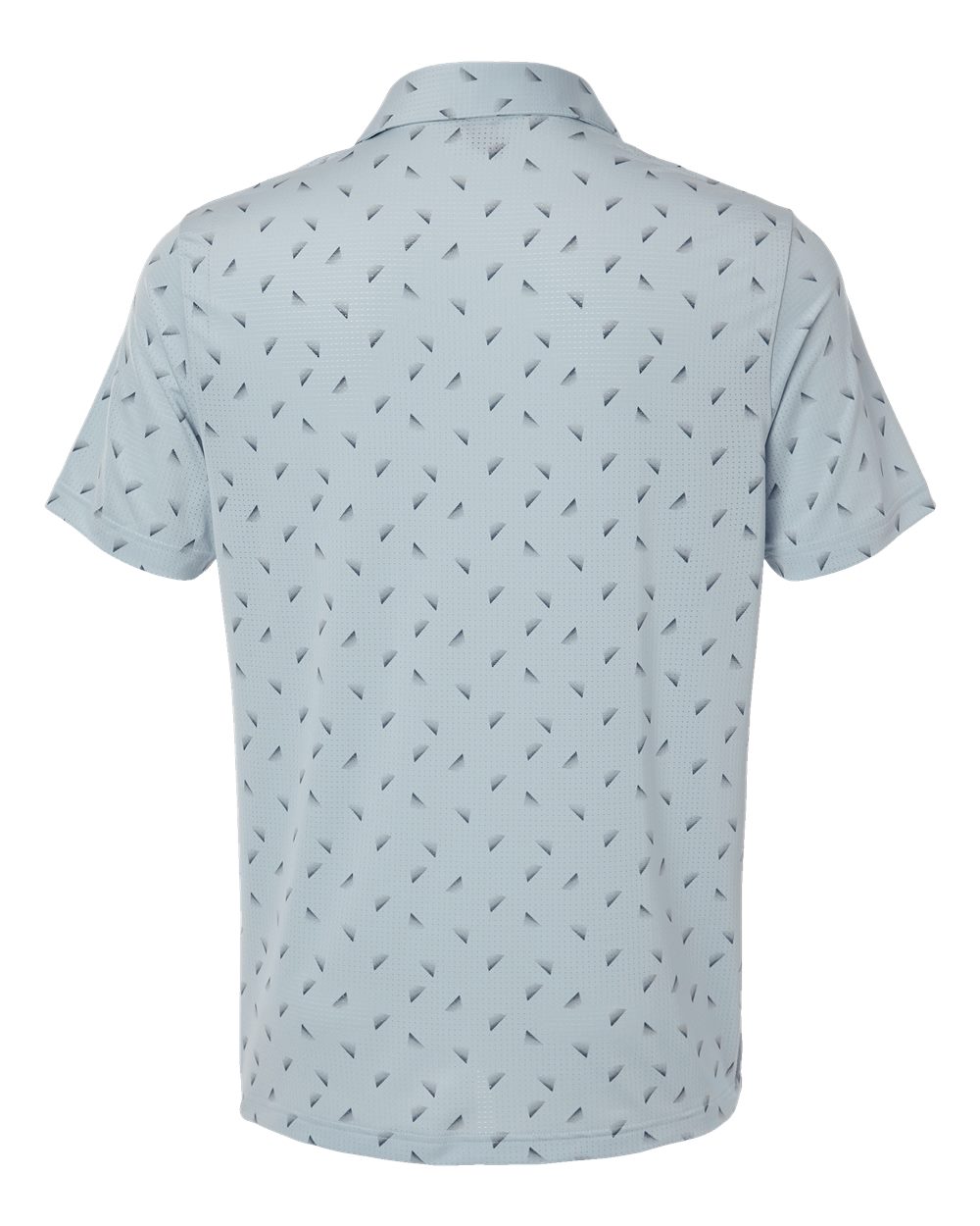 Rear View of Wonder Blue/ Collegiate Navy Ultimate Mesh Polo - A2012