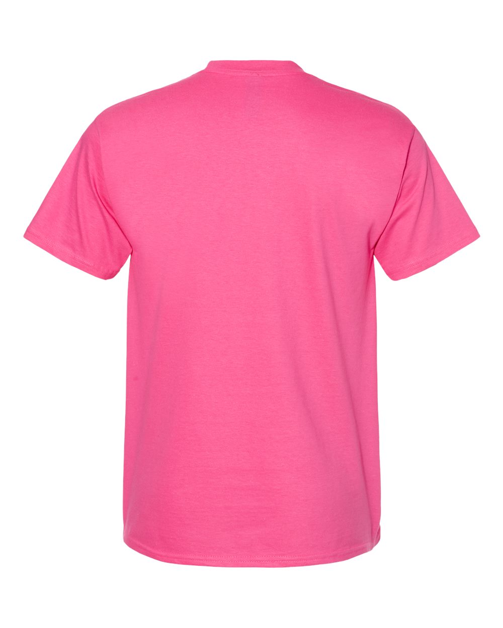 Front View of Wow Pink Beefy-T® T-Shirt - 5180