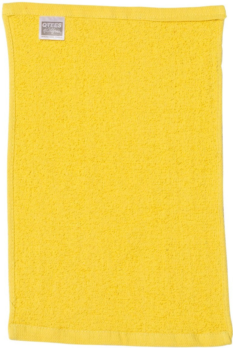 Front View of Yellow Budget Rally Towel - T18