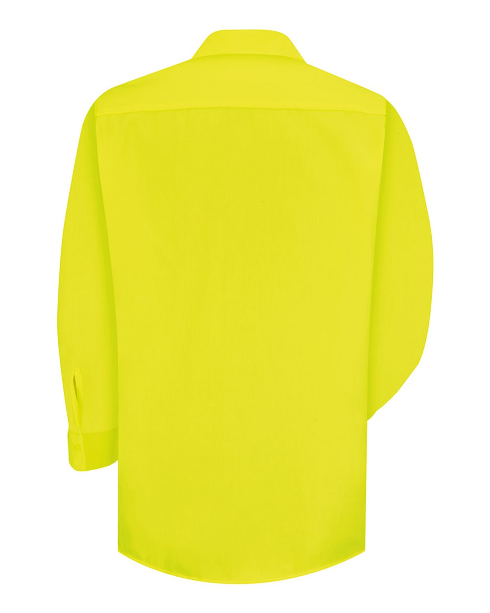 Front View of Yellow/ Green Enhanced Visibility Long Sleeve Work Shirt - SS14