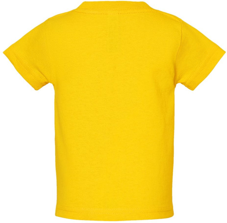 Front View of Yellow Infant Cotton Jersey Tee - 3401