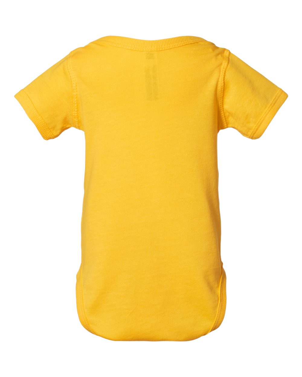 Front View of Yellow Infant Fine Jersey Bodysuit - 4424