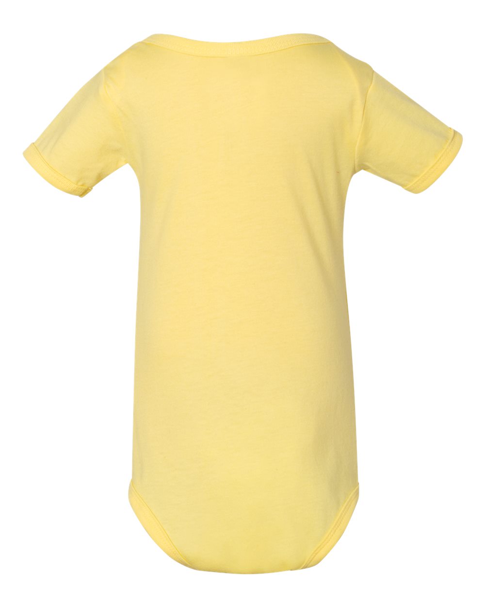Front View of Yellow Infant Jersey One Piece - 100B