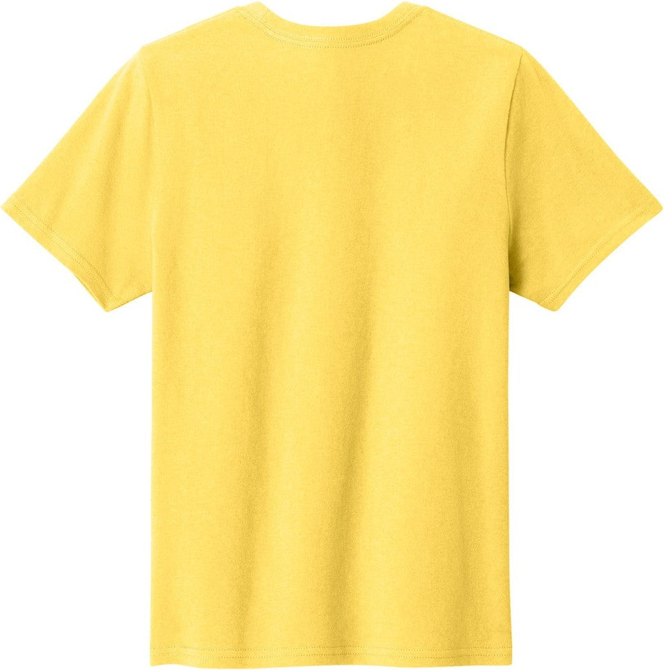 Front View of Yellow Port & Co Youth Easy Cotton Tee PC43Y