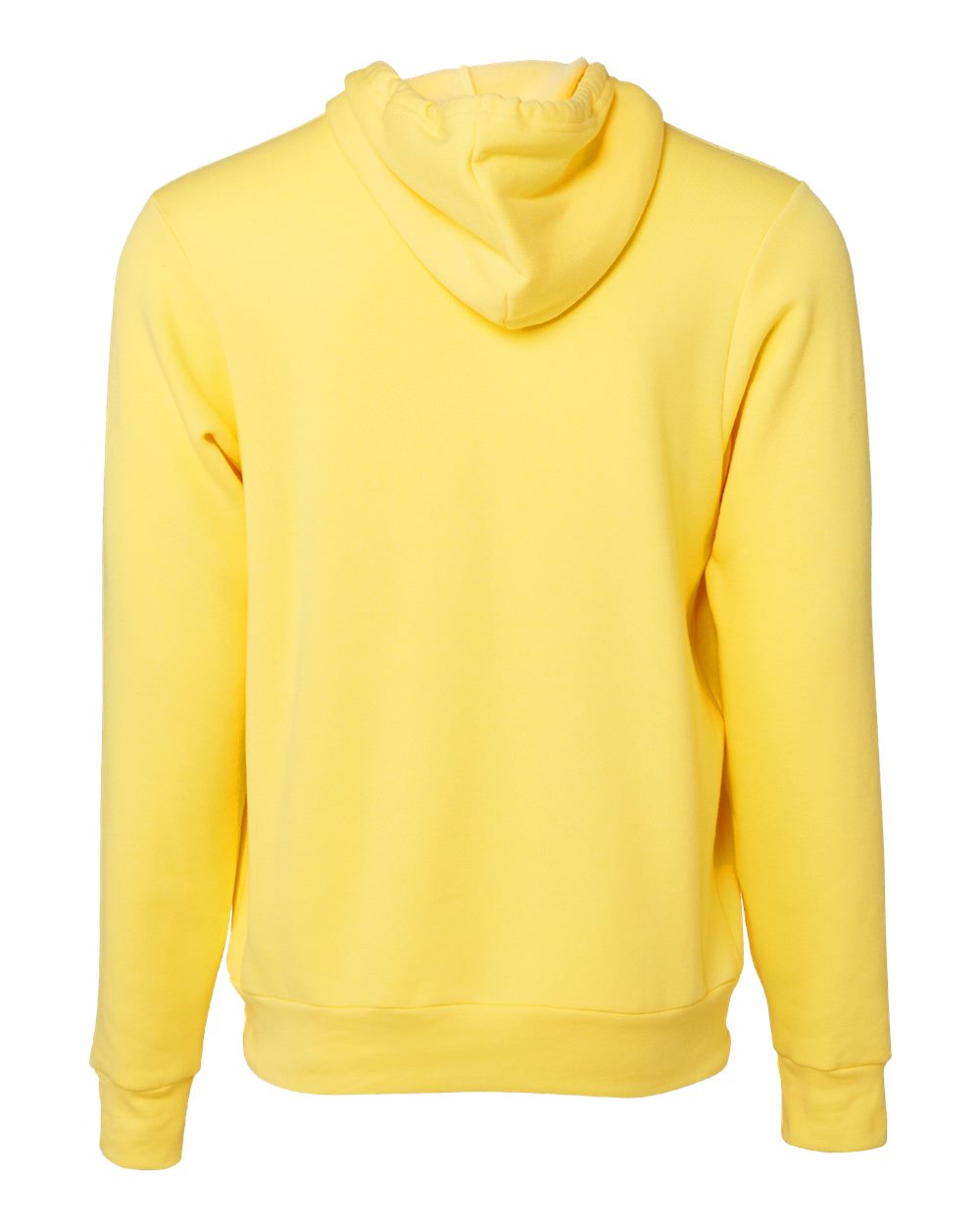 Front View of Yellow Sponge Fleece Hoodie - 3719