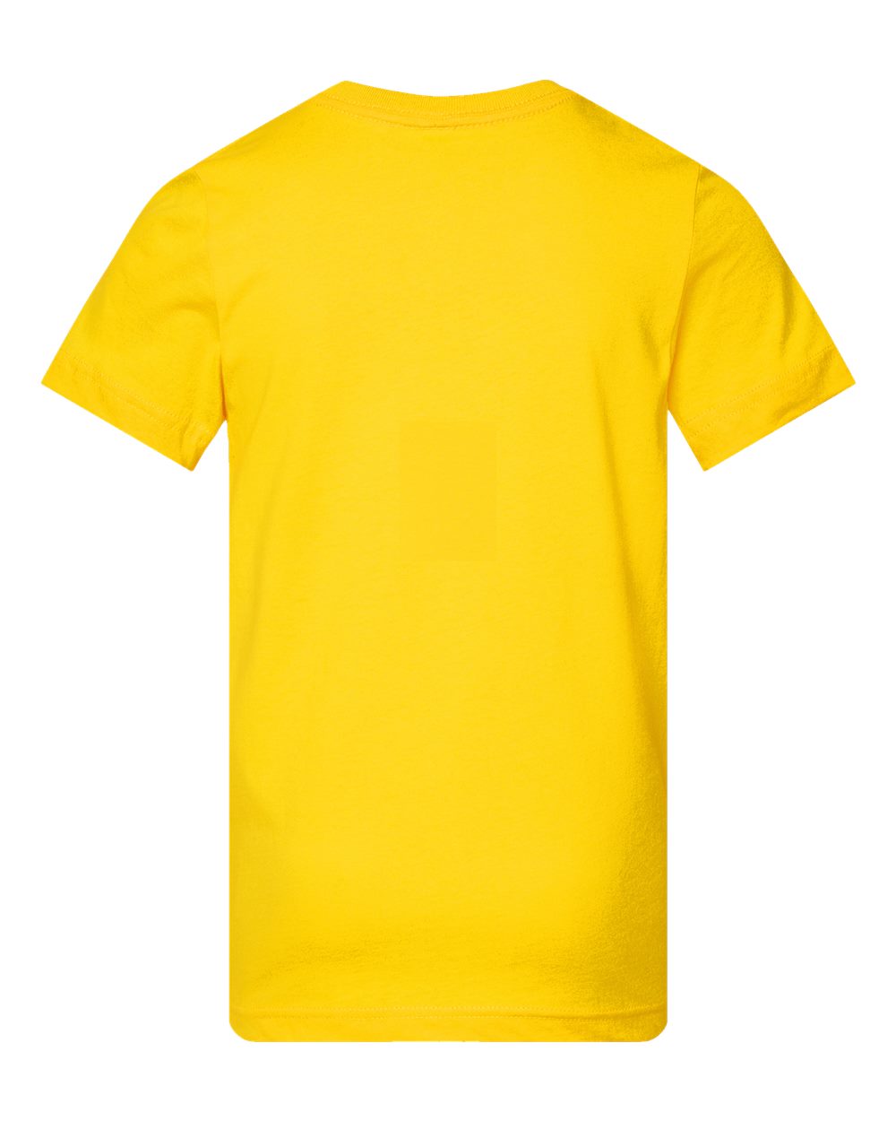 Front View of Yellow Youth Fine Jersey Tee - 6101