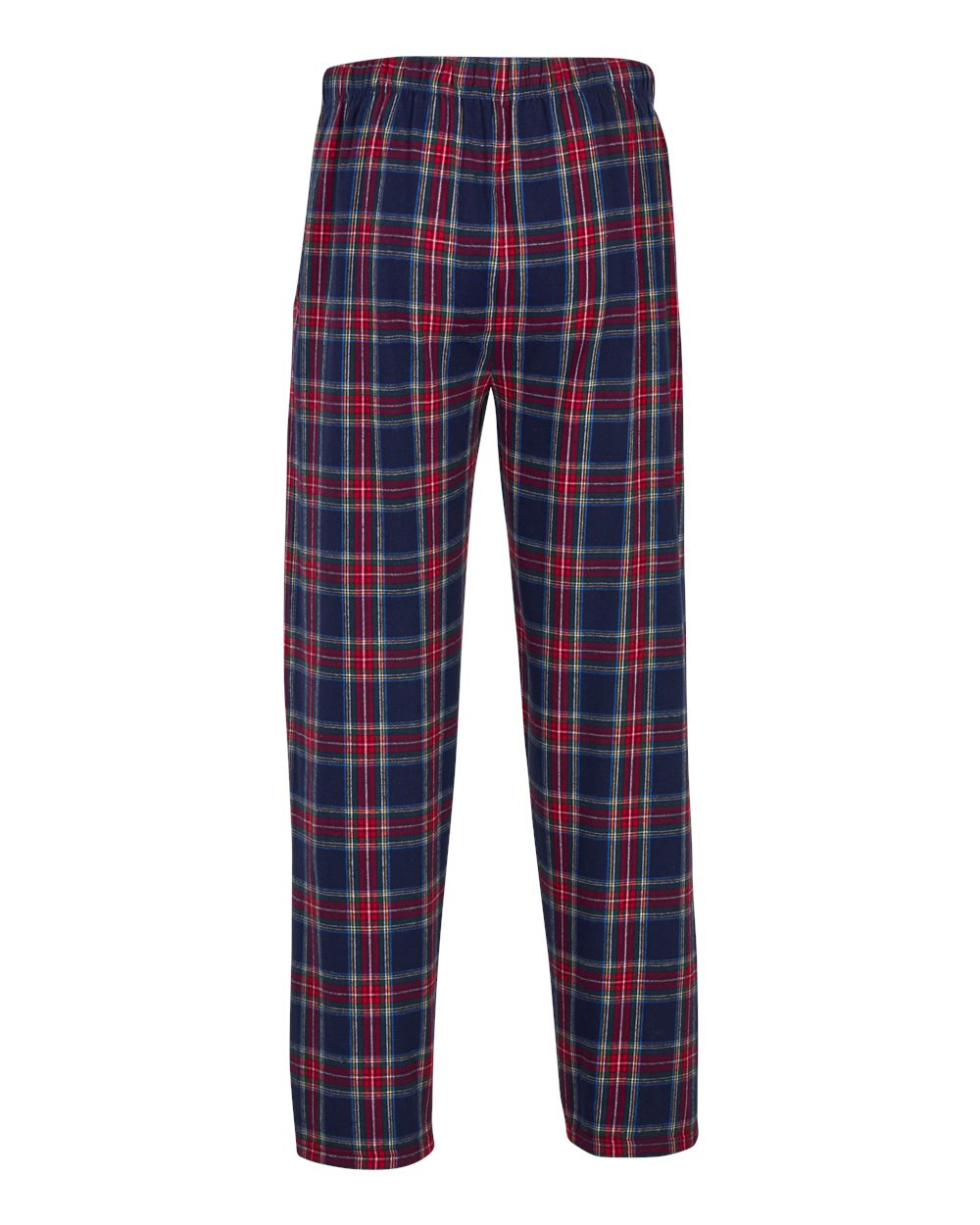 Front View of Yuletide Plaid Harley Flannel Pants - BM6624