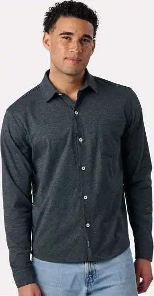Recover Ec650 Eco Button Down Shirt - Charcoal