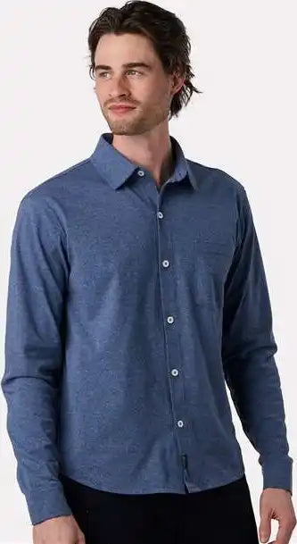 Recover Ec650 Eco Button Down Shirt - Cobalt