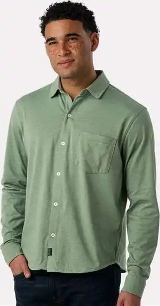 Recover Ec650 Eco Button Down Shirt - Fern