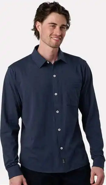 Recover Ec650 Eco Button Down Shirt - Navy