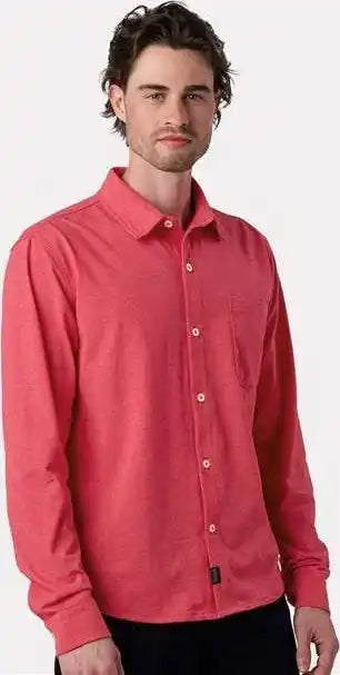 Recover Ec650 Eco Button Down Shirt - Ruby