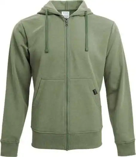 Recover Rc1090 Full-zip Hooded Sweatshirt - Fern
