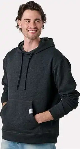 Recover Rc1093 Fleece Hooded Sweatshirt Charcoal