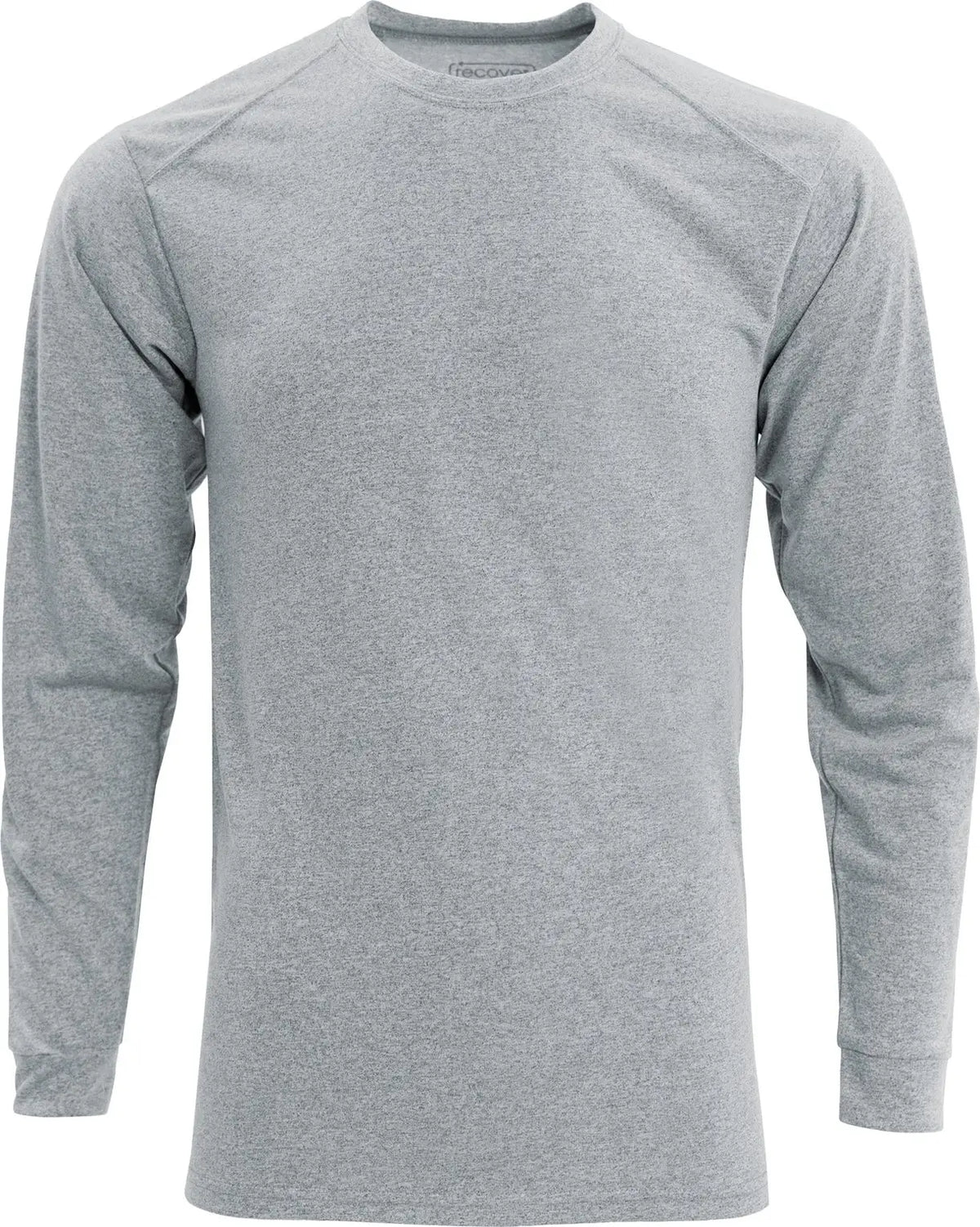 Recover Rd1001 Long Sleeve Sport Tee - Gray Heather - Adult Xs