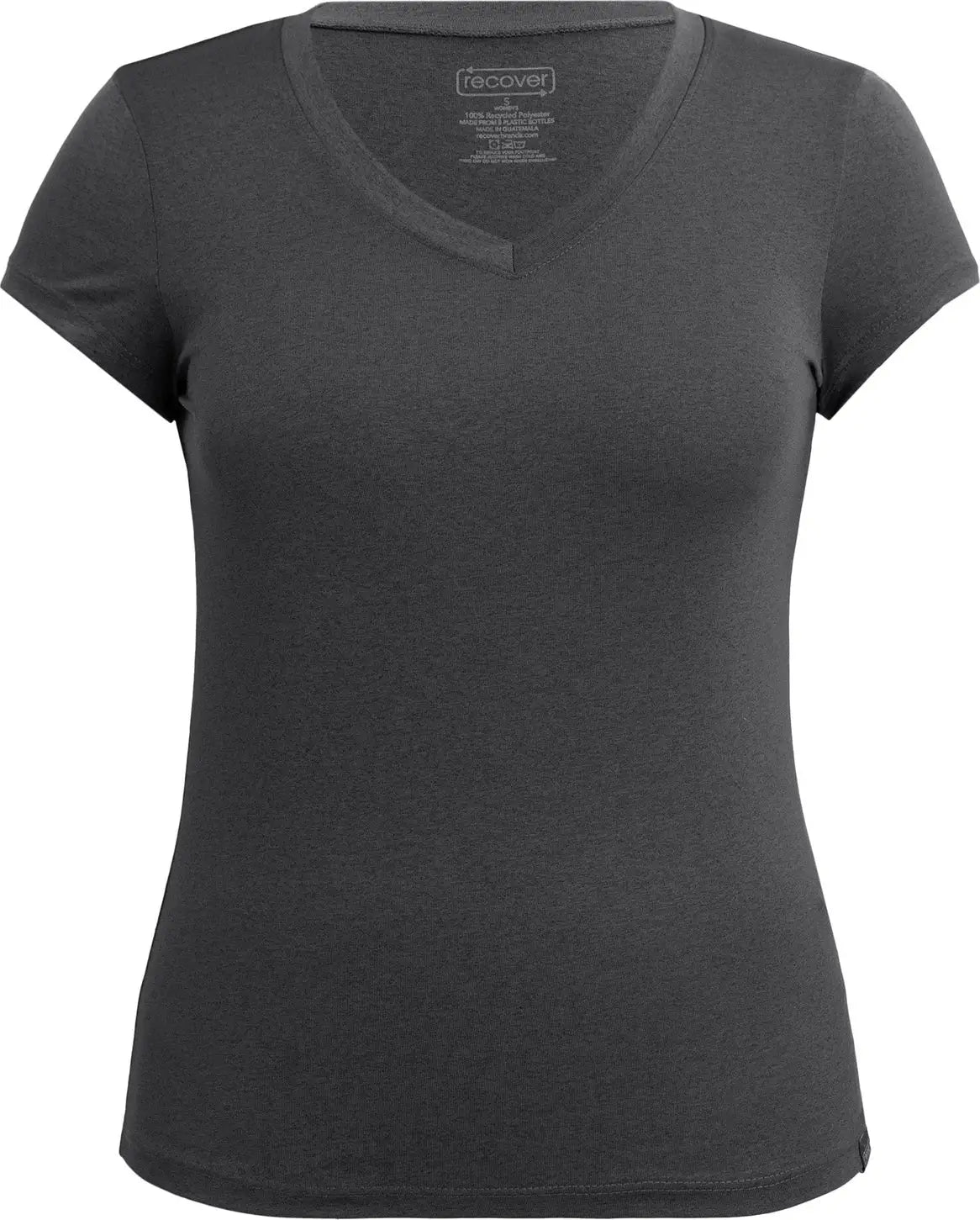 Recover Rd2200v Women’s Sport V-neck - Black Heather - Ladies Xs