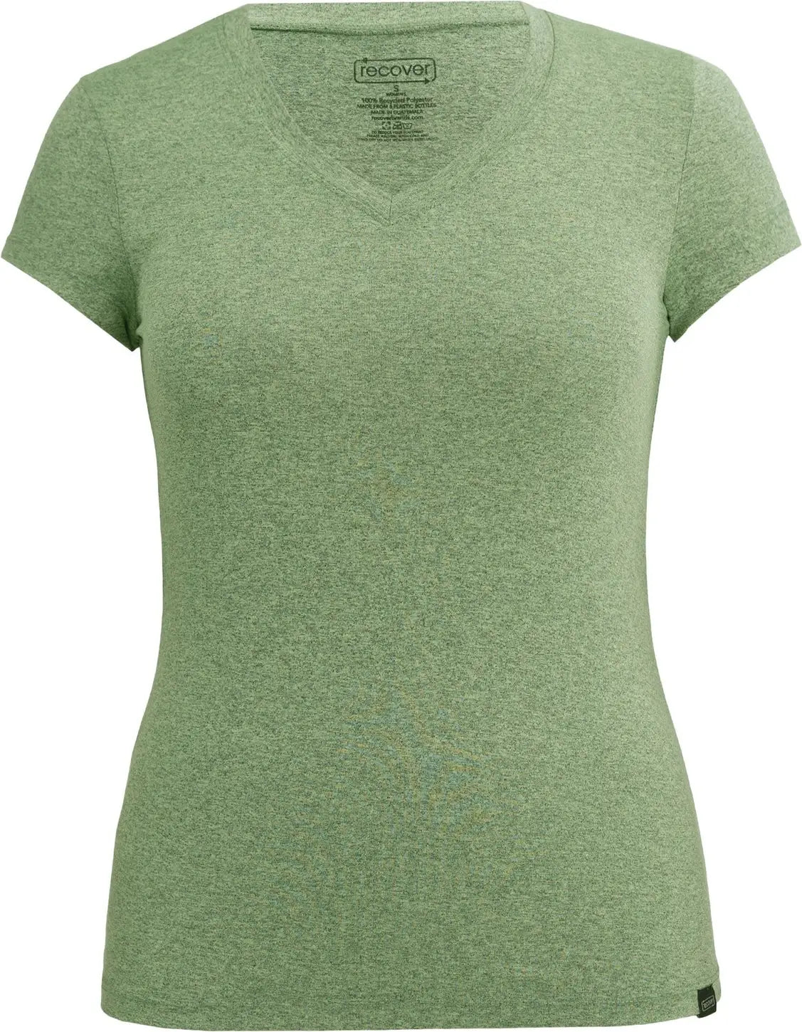 Recover Rd2200v Women’s Sport V-neck - Green Heather - Ladies Xs