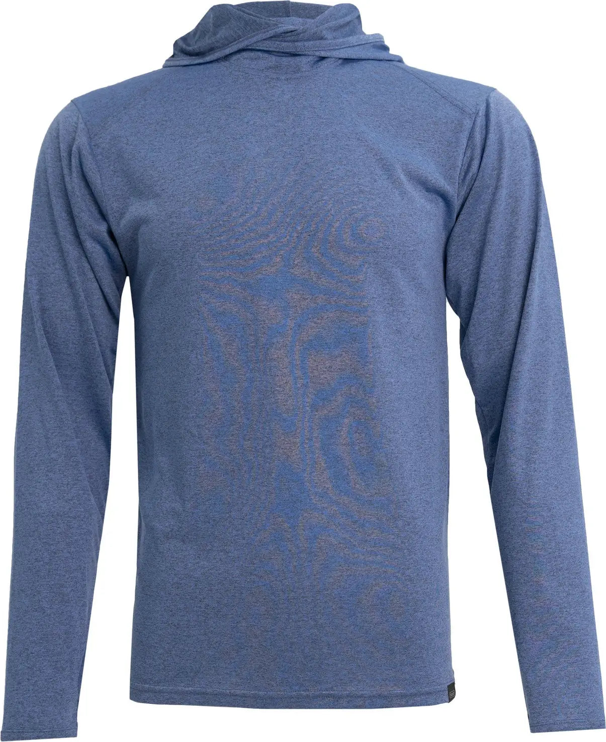 Recover Rd4000 Sport Sun Hoodie - Blue Heather - Adult Xs