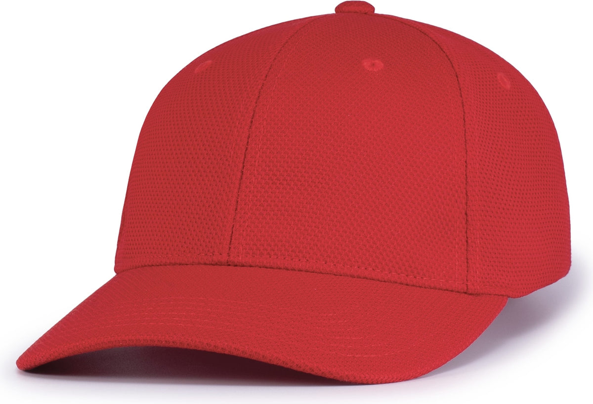 RED ADJUSTABLE WICKING MESH CAP