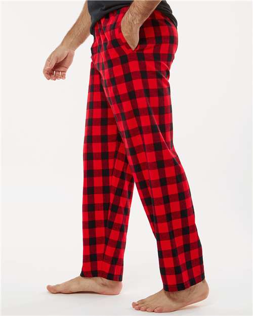 Red/ Black Buffalo Harley Flannel Pants - BM6624