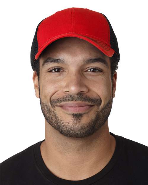 Red/ Black Fairway Cap - FA102