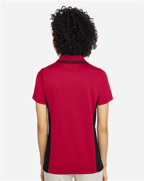 Red/ Black Women&#39;s Flash Snag Protection Plus IL Colorblock Polo - M386W