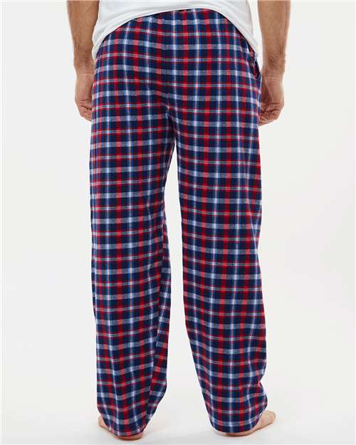 Red Blue Plaid Harley Flannel Pants - BM6624
