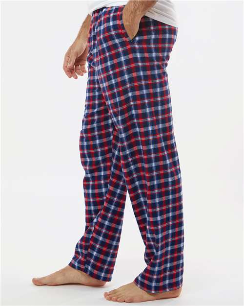 Red Blue Plaid Harley Flannel Pants - BM6624