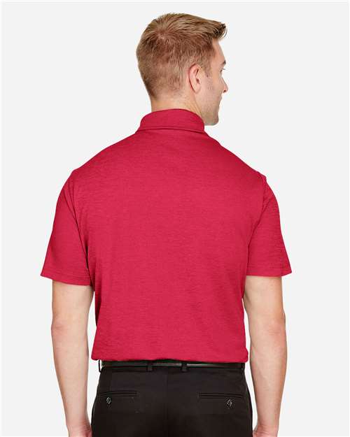 Red Heather Men&#39;s CrownLux Performance® Address Mélange Polo - DG22