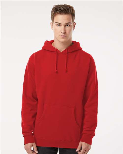Red Heavyweight Hooded Sweatshirt - IND4000
