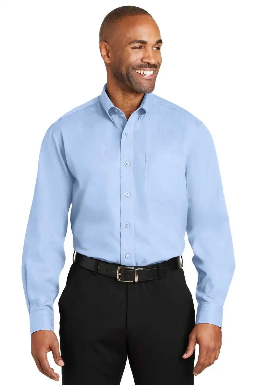 Red House Rh60 Dobby Non-iron Button-down Shirt - Light Blue