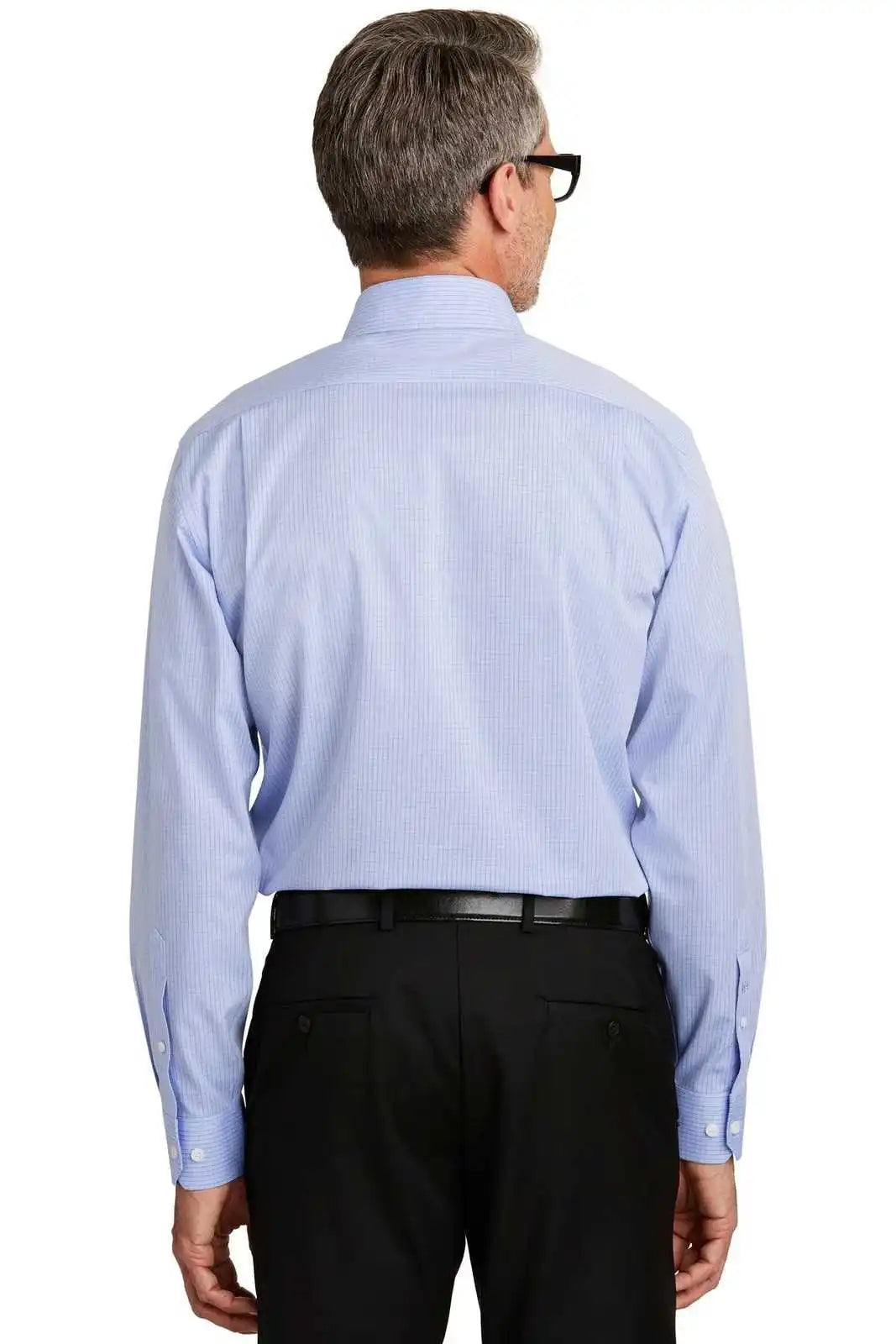 Red House Rh81 Graph Check Non-iron Shirt - Light Blue