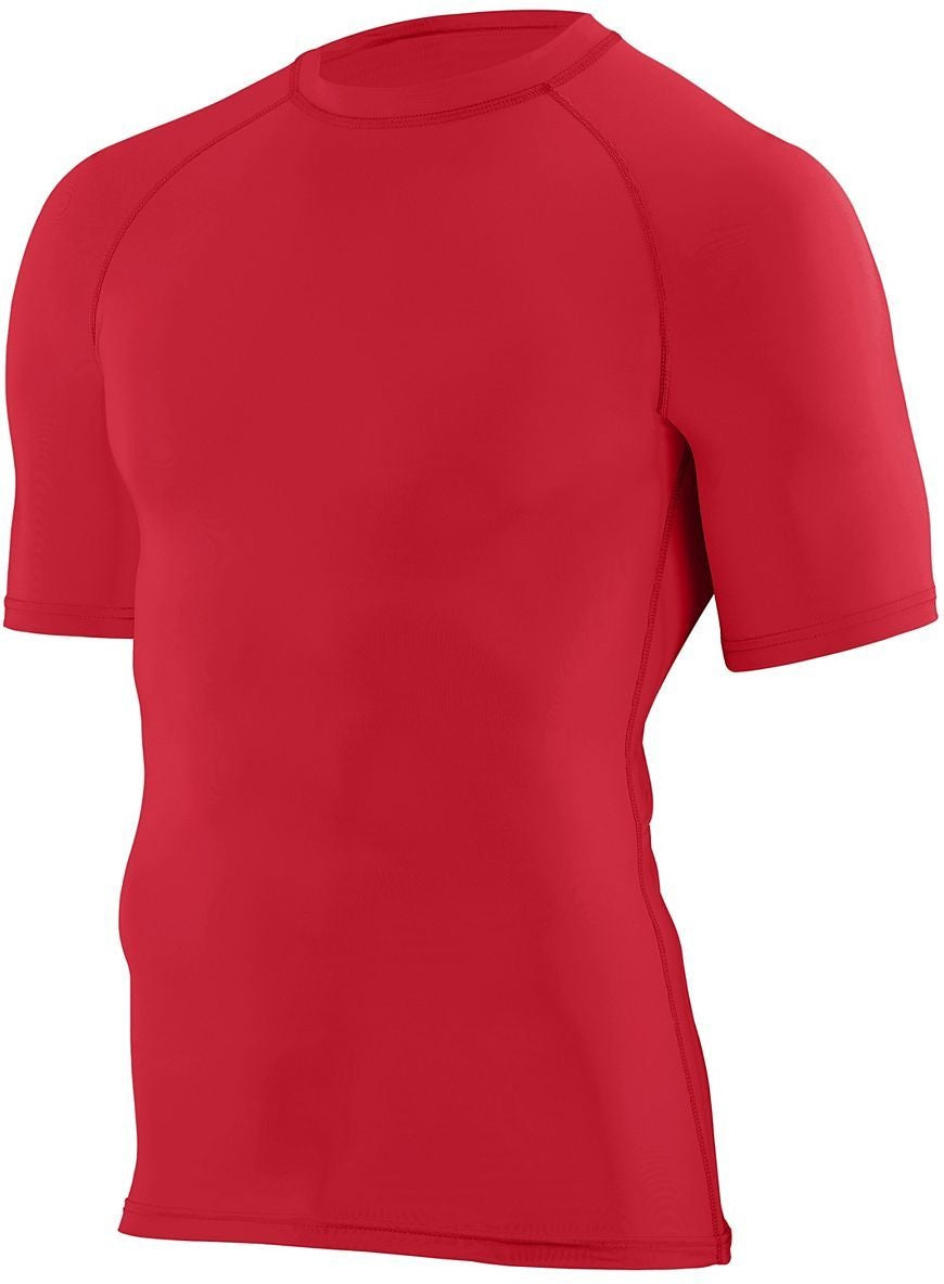 RED HYPERFORM COMPRESSION SS SHIRT