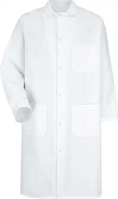 Red Kap 4004 Gripper Front Butcher Frock Interior Chest Pocket White
