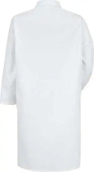 Red Kap 4006 Gripper - Front Butcher Frock - no Pockets - White