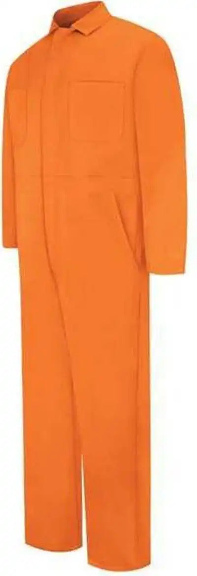 Red Kap Cc14 Snap Front Cotton Coveralls Orange