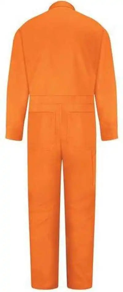 Red Kap Cc14 Snap Front Cotton Coveralls Orange