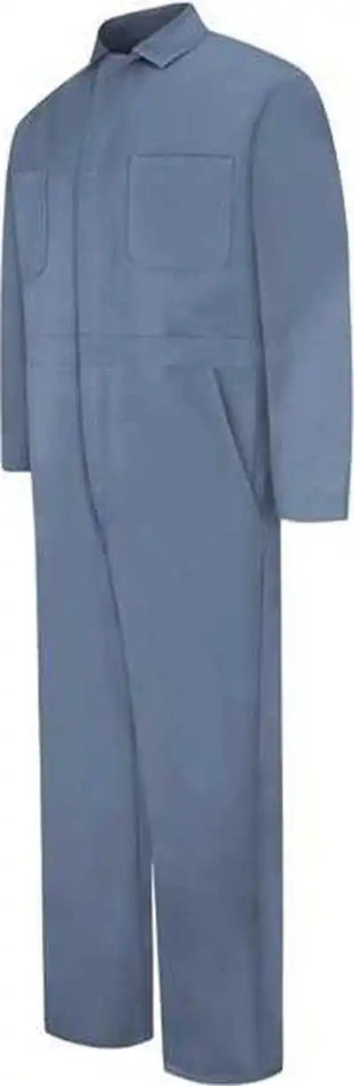 Red Kap Cc14 Snap Front Cotton Coveralls Postman Blue