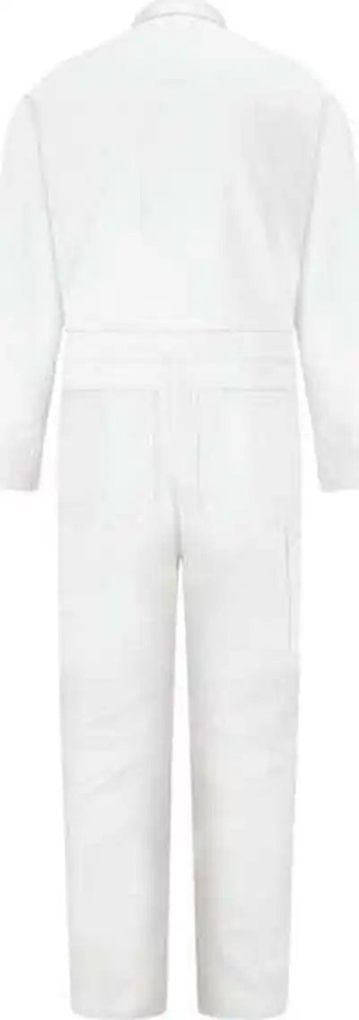 Red Kap Cc14 Snap Front Cotton Coveralls White