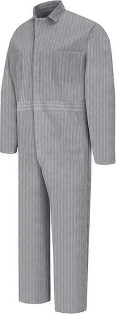 Red Kap Cc14l Snap Front Cotton Coveralls Long Sizes Herringbone