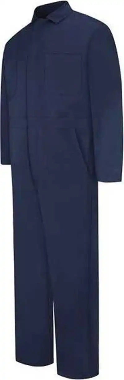 Red Kap Cc14l Snap Front Cotton Coveralls Long Sizes Navy