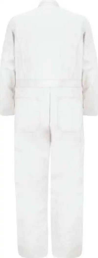 Red Kap Cc16 Button Front Cotton Coverall White