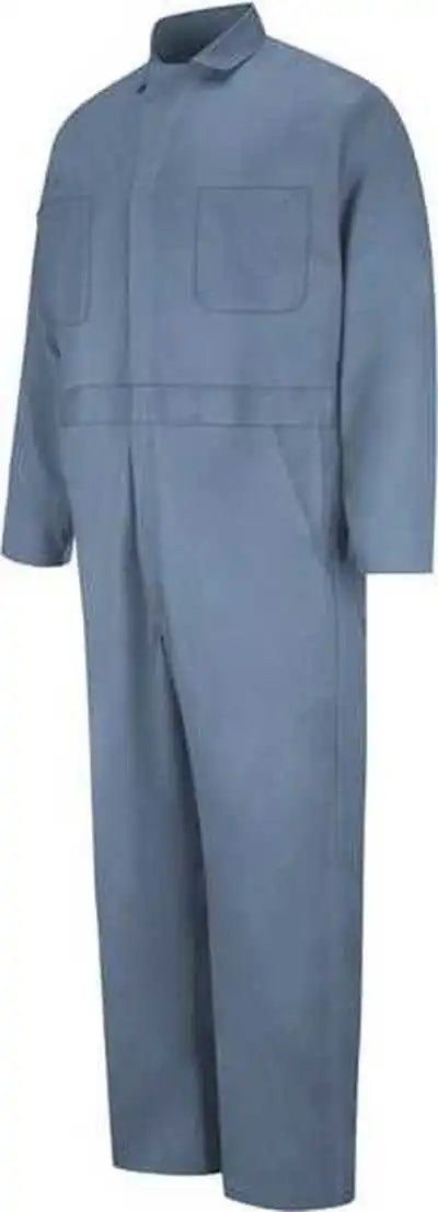 Red Kap Cc16ext Button-front Cotton Coverall Additional Sizes - Postman Blue