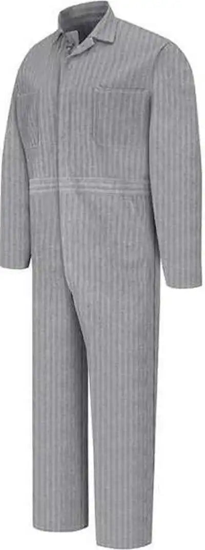 Red Kap Cc16l Button Front Cotton Coverall Long Sizes Fisher Herringbone