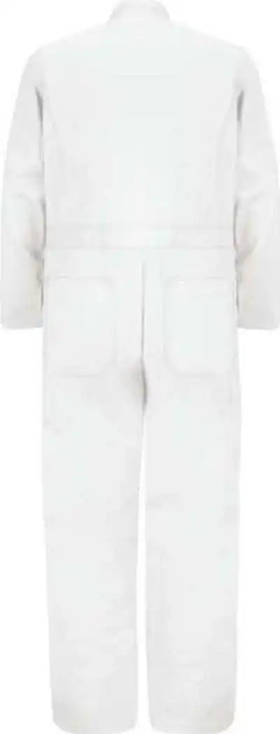 Red Kap Cc16l Button Front Cotton Coverall Long Sizes White