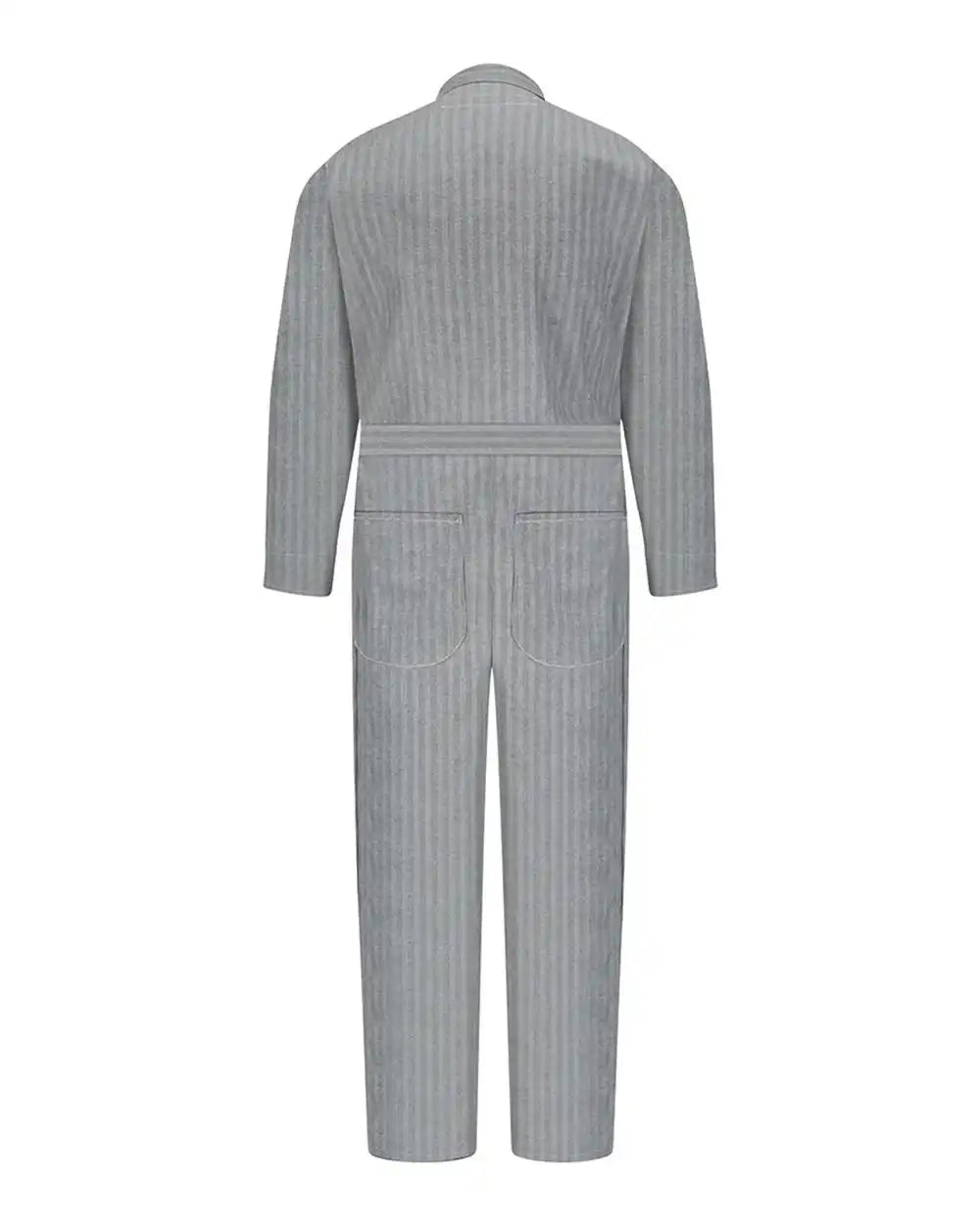 Red Kap Cc16t Button-front Cotton Coverall - Tall Sizes - Fisher Herringbone - 40