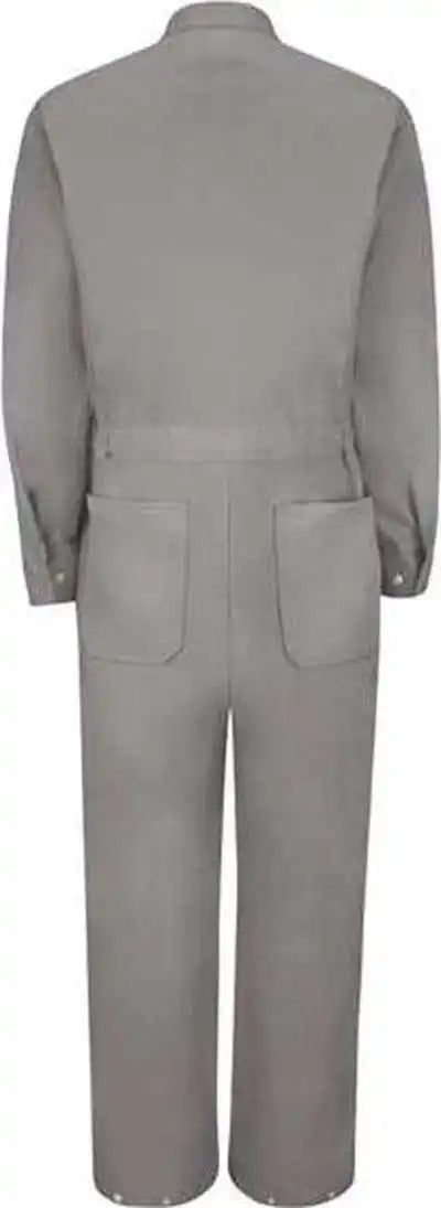 Red Kap Cc18 Zip Front Cotton Coverall Gray